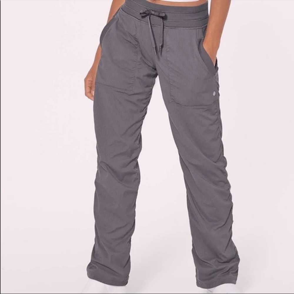 Lululemon Light Grey Dance Studio Pants Full Length & Unlined Size 8